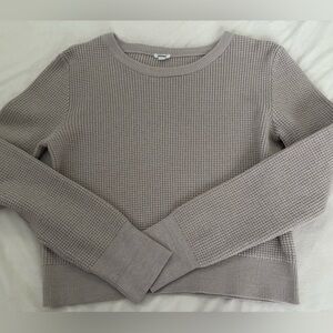 Garage Taupe Crewneck Sweater